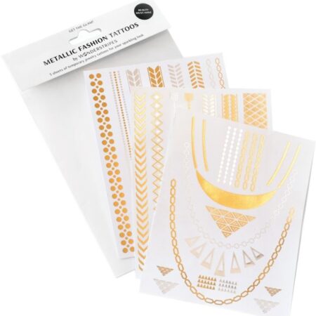 Wonderstripes Metallic Fashion-Tattoos - Classic-Set 3 Bögen