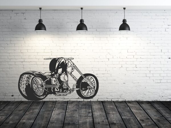 chopper bike Aufkleber Wandaufkleber Tattoo