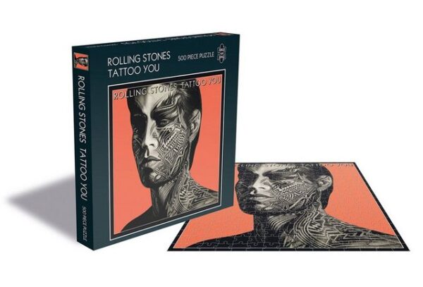 empireposter Puzzle The Rolling Stones - Tattoo You - 500 Teile LP Cover Puzzle - Grösse 39x39 cm, Puzzleteile