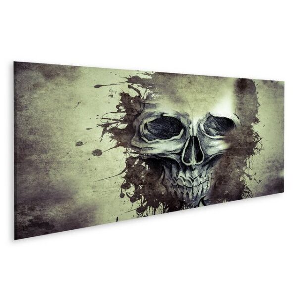 islandburner Leinwandbild Bild auf Leinwand Tattoo Evil Design Skull Sketch Handmade Illustratio