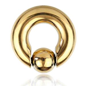 viva-adorno Intimpiercing Piercing Ring BCR XXL Klemmring mit Kugel Spring Ball Closure Ring, Clip in Pop Out Ohrpiercing Nasenpiercing Septumpiercing Brustpiercing