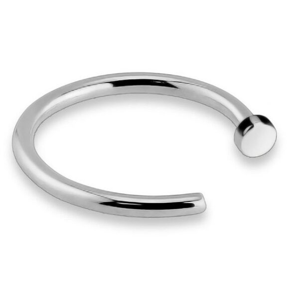 viva-adorno Nasenpiercing 0,8mm Nasenring Piercing Hoop Ring Chirurgenstahl 316L Ohrpiercing, Helix Nasenstecker