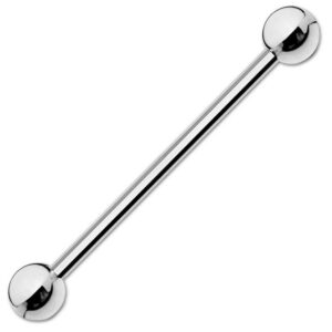 viva-adorno Piercing-Set Barbell Piercing Stab Industrialpiercing Ohrpiercing Cartilage Stecker (1-tlg), Hantel Edelstahl