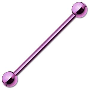 viva-adorno Piercing-Set Barbell Piercing Stab Industrialpiercing Ohrpiercing Cartilage Stecker (1-tlg), Hantel Edelstahl