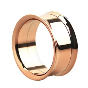 Adelia's Dehnschnecke "Piercing Ohrpiercing", aus 316l Stahl PVD 18kt. Rosè Gold beschichtet