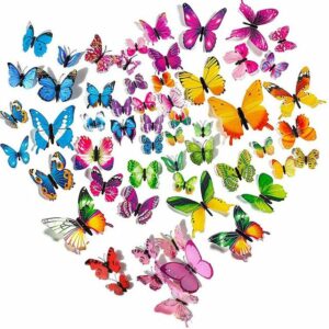 DESI-LEB 3D-Wandtattoo 3D butterfly wall stickers, wall tattoos, wall decorations for home