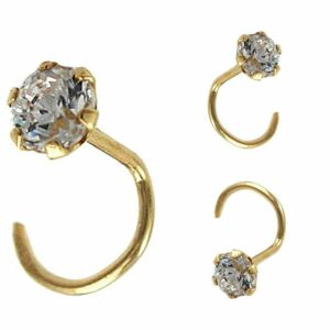 Erario D'Or Nasenpiercing Piercing Zirkonia 18Kt GOLD