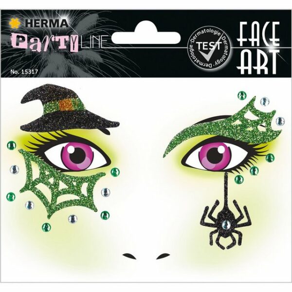 HERMA Schmuck-Tattoo HERMA Face Art Sticker Gesichter "Hexe