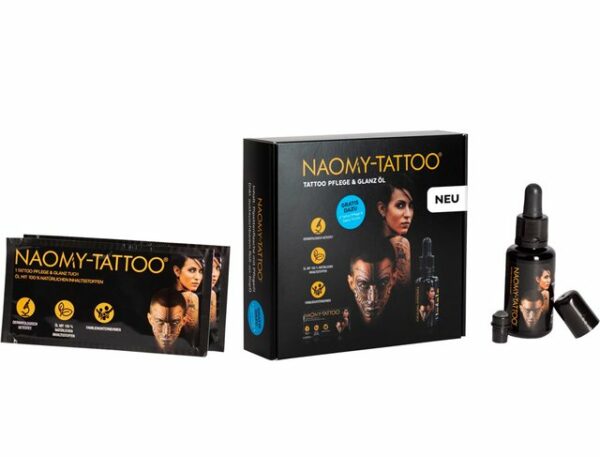 NAOMY TATTOO Körperpflegemittel 20x Naomy-Tattoo Glanz- und Pflegetücher