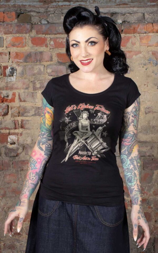 Rumble59 - Ladies T-Shirt - Hell's Kitchen Tattoos #XS
