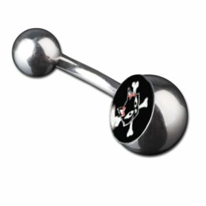 viva-adorno Bauchnabelpiercing Piercing Banane Katzen Motiv Bananabell 316L Chirurgenstahl, Bauchnabel Piercing Katze