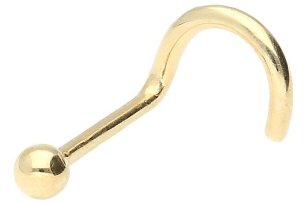 18Karat Echtgold Nasenstecker mit 1.6mm-Kugel