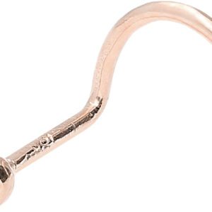 18Karat Echtgold Roségold Nasenstecker mit 1.6mm-Kristall