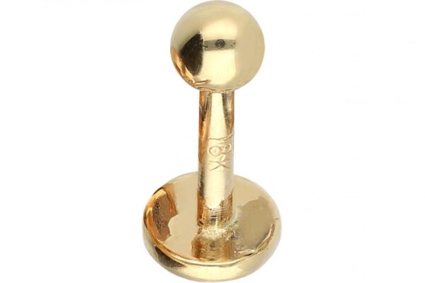 Labret 18karat Echtgold Gelbgold    1.2mm x 6mm