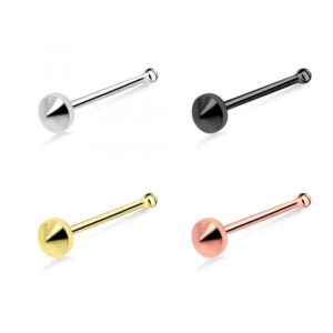 Nasenstecker Pin Pyramide Silber silberfarbig schwarz goldfarbig roségoldfarbig