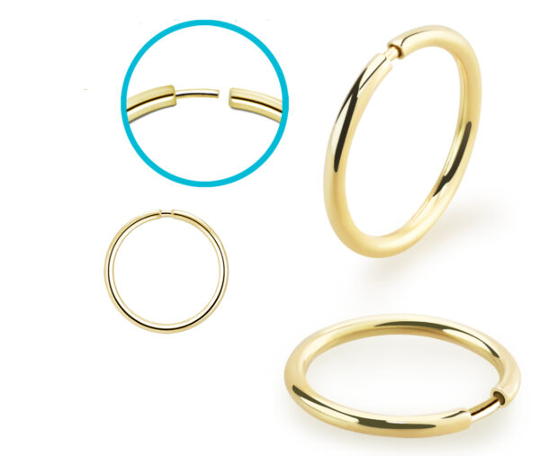 Nasenring aus 14karat Gold Nasenpiercing in 1.0mm Stabstärke