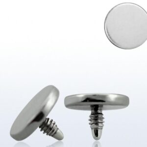 Dermal Anchor Microdermal Flatdisc aus Chirurgenstahl 316L 3mm bis 6mm Durchmesser