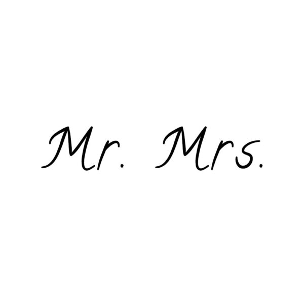 Mr. and Mrs.