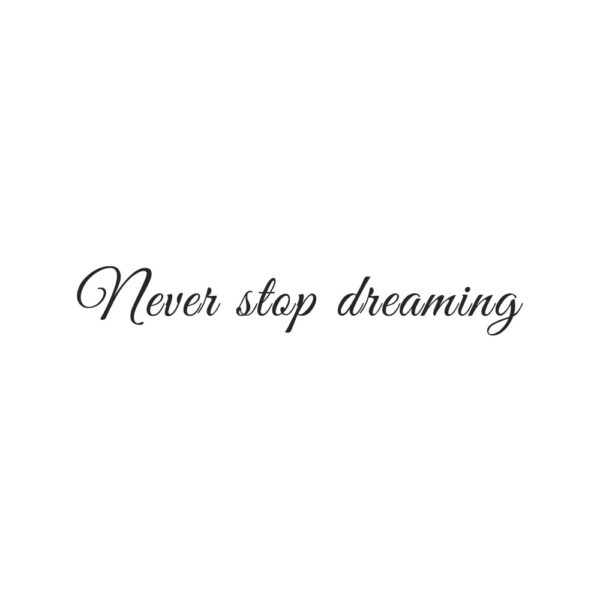 Never Stop Dreaming